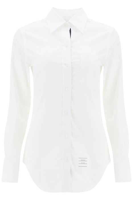 THOM BROWNE fitted shirt in poplin