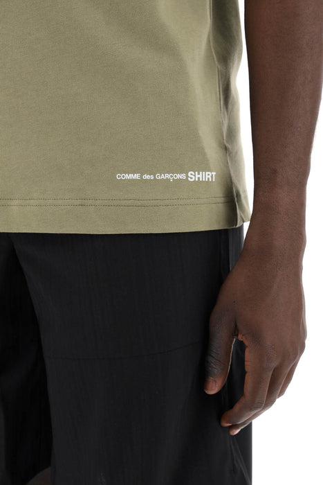 COMME DES GARCONS SHIRT logo print t-shirt