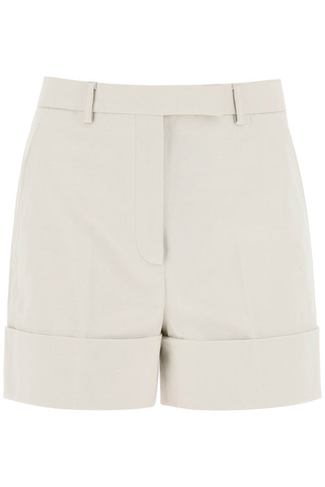 THOM BROWNE shorts in cotton gabardine