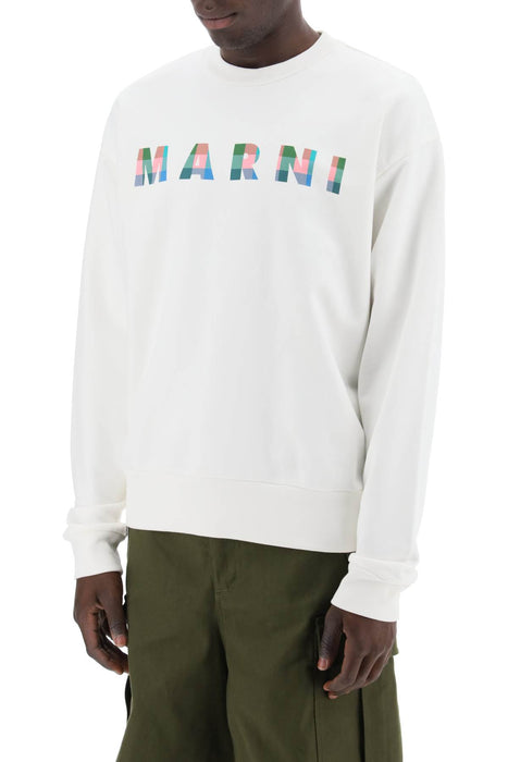 MARNI sweatshirt with plaid logo
