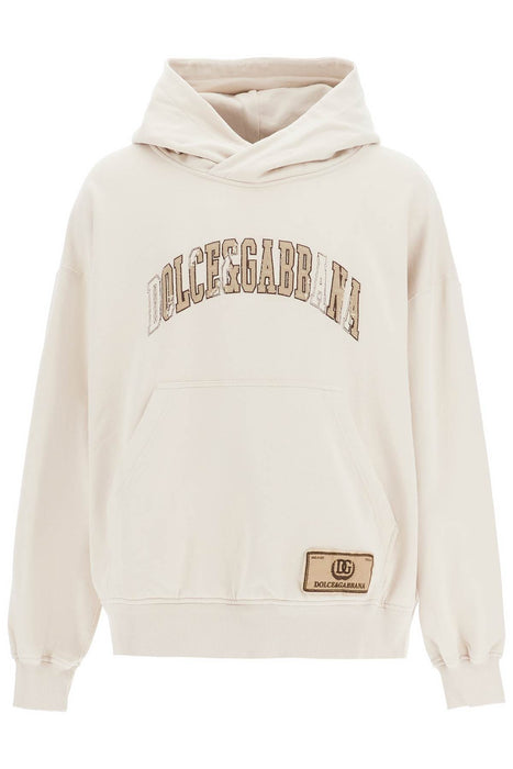 DOLCE & GABBANA hooded sweatshirt with embroidered logo