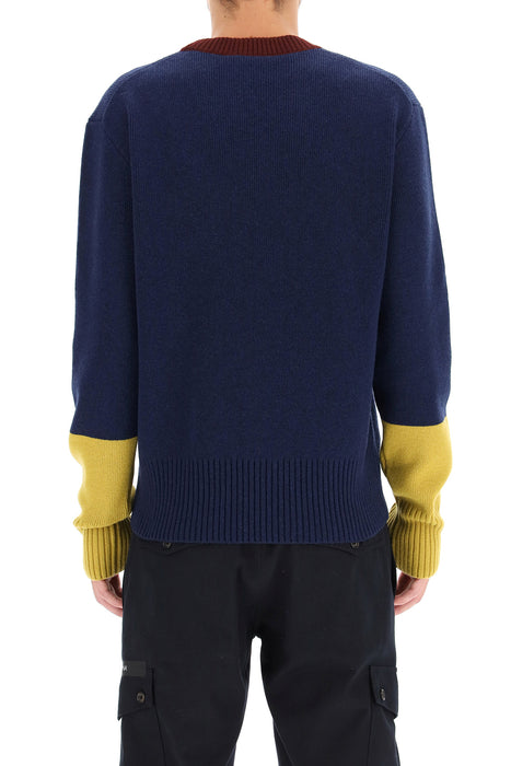 DOLCE & GABBANA wool sweater with logo patch