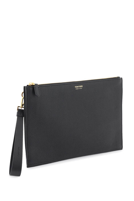 TOM FORD grained leather pouch
