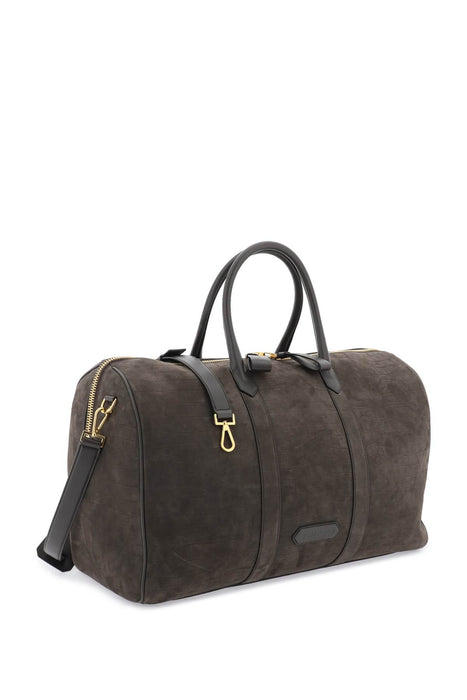 TOM FORD suede duffle bag