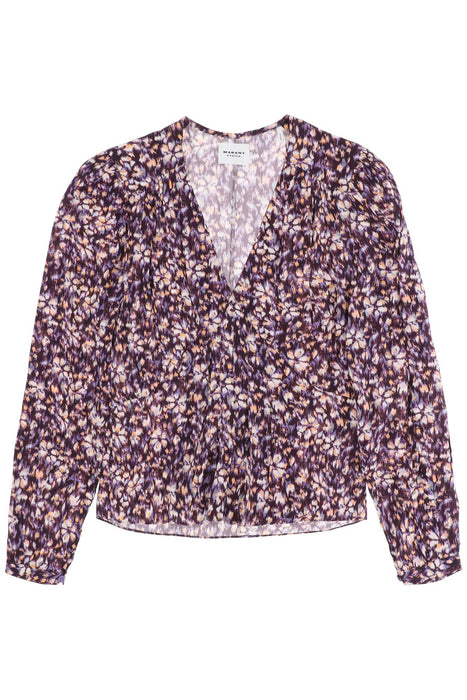 ISABEL MARANT ETOILE eddy floral crepe blouse