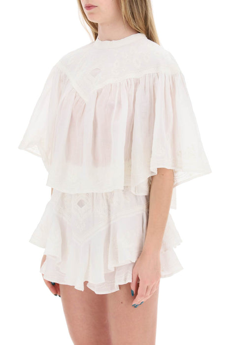 ISABEL MARANT "elodie blouse with embroidery