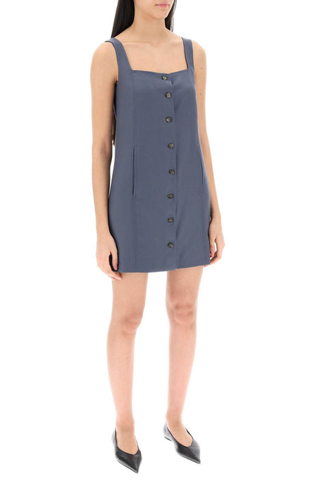 LOULOU STUDIO buttoned pinafore dress