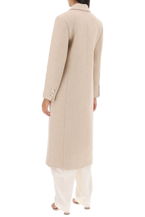 IVY OAK cayenne double-breasted wool coat