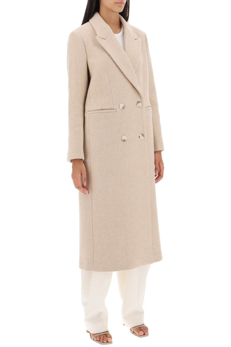 IVY OAK cayenne double-breasted wool coat