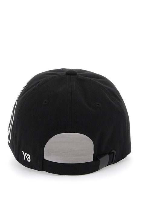Y-3 baseball cap with morphed logo patch