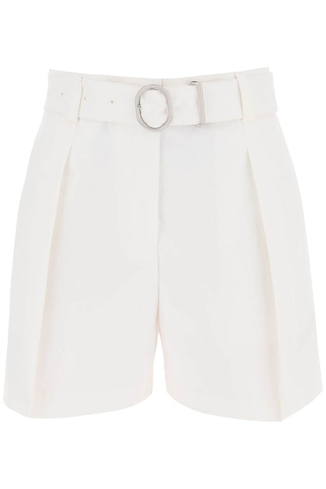 JIL SANDER cotton bermuda shorts with removable belt