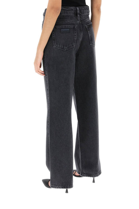GANNI loose jeans with drawstring