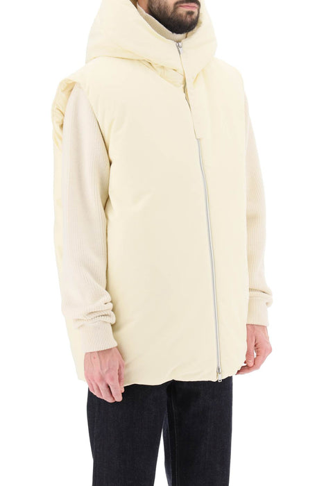 JIL SANDER oversized hooded down vest