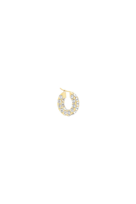 AMINA MUADDI small jahleel hoop earrings with crystals