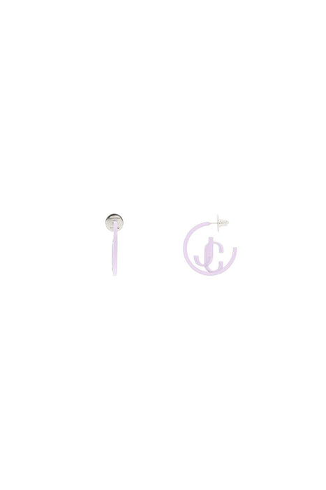 JIMMY CHOO jc monogram hoops' earrings