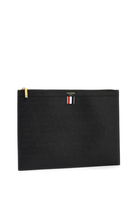 THOM BROWNE leather medium document holder