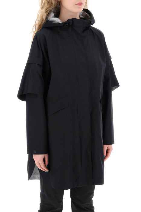 HERNO LAMINAR "removable sleeve cape coat