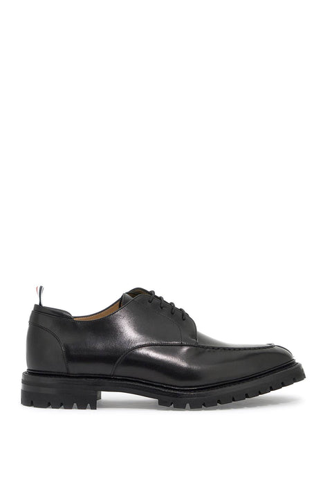 THOM BROWNE smooth leather derby apron stitch in