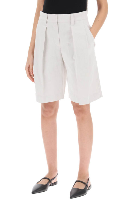 BRUNELLO CUCINELLI cotton-linen shorts