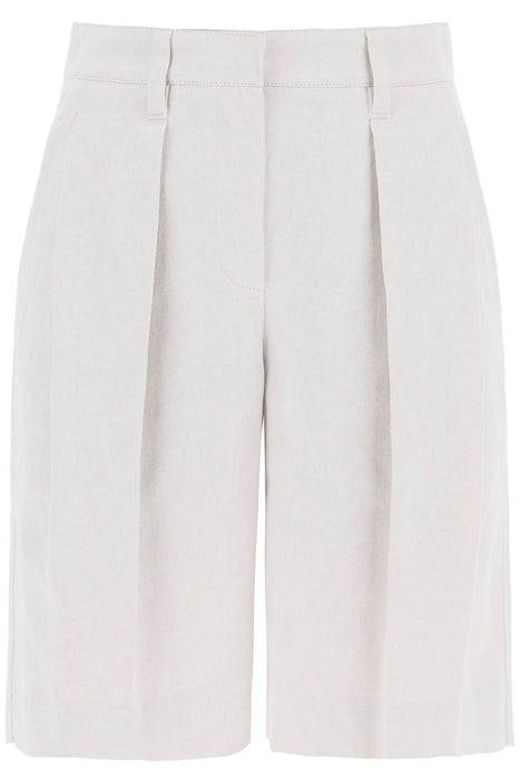 BRUNELLO CUCINELLI cotton-linen shorts