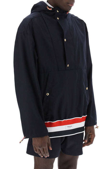 THOM BROWNE "lightweight wool anorak with tr