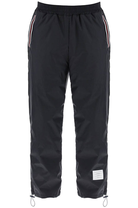 THOM BROWNE cricket stripe ripstop pants for