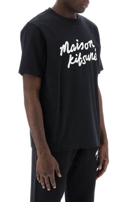MAISON KITSUNE t-shirt with logo in handwriting