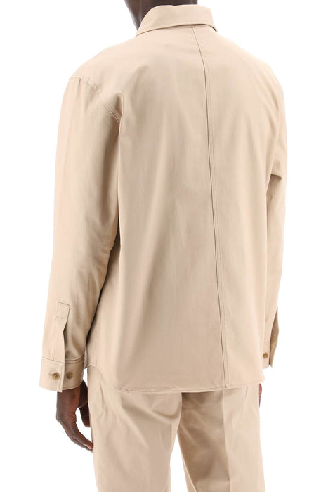 MAISON KITSUNE cotton gabardine overshirt