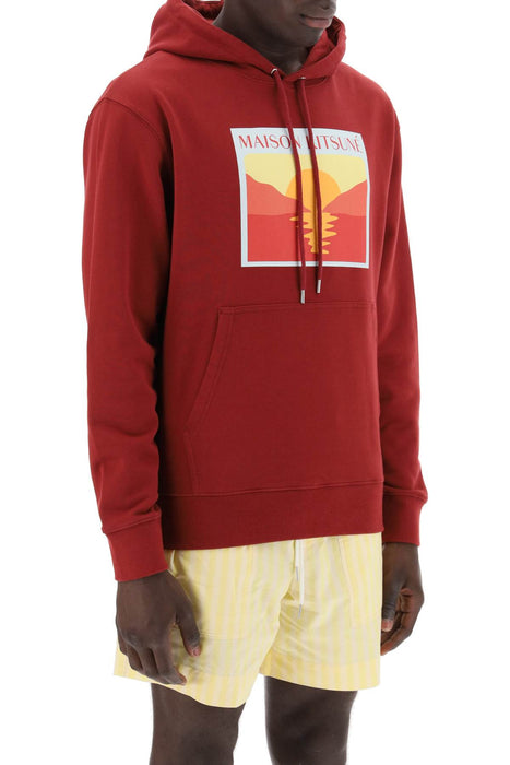 MAISON KITSUNE hooded sweatshirt with graphic print