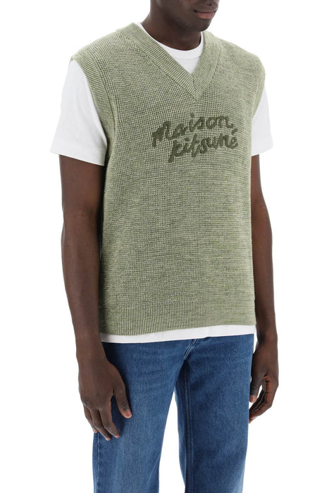 MAISON KITSUNE "oversized vest with embroidered logo