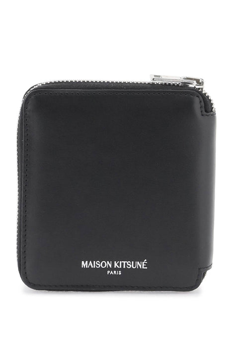 MAISON KITSUNE fox head zip-around wallet portfolio
