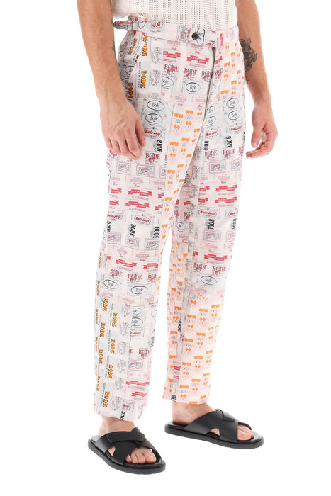 BODE clinton street label' patchwork pants