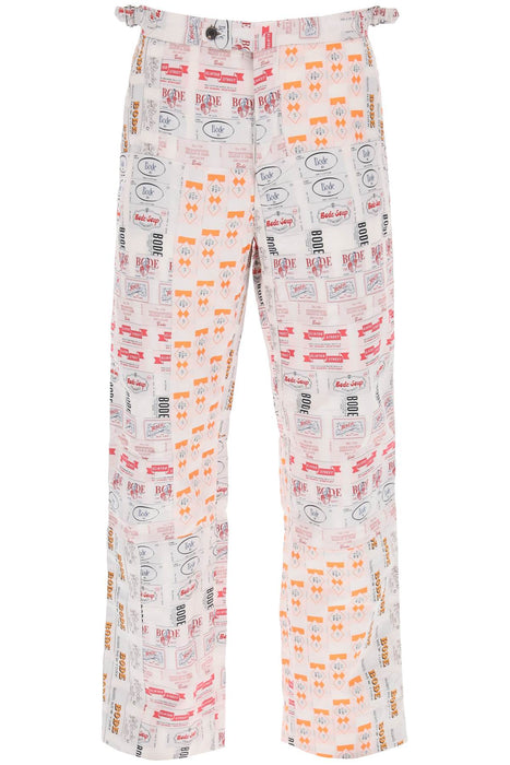 BODE clinton street label' patchwork pants