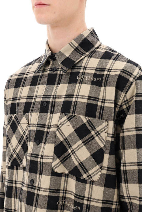 OFF-WHITE check flannel shirt