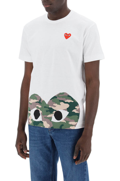 COMME DES GARCONS PLAY heart camou t-shirt