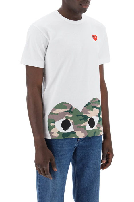 COMME DES GARCONS PLAY heart camou t-shirt