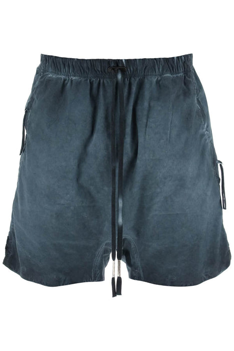 BORIS BIDJAN SABERI linen and cotton baggy bermuda shorts