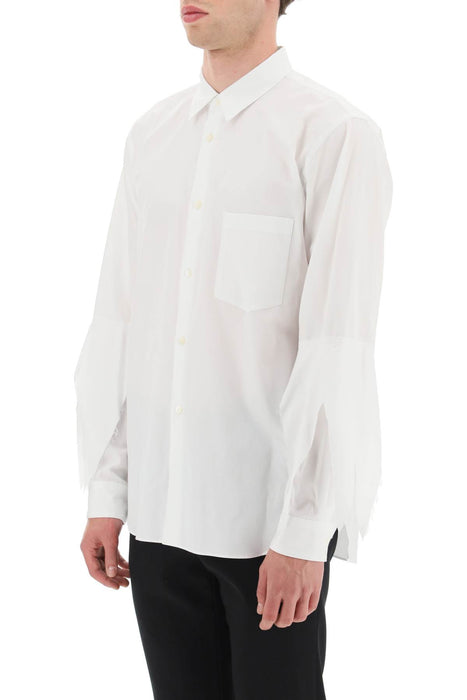 COMME DES GARCONS HOMME PLUS spiked frayed-sleeved shirt