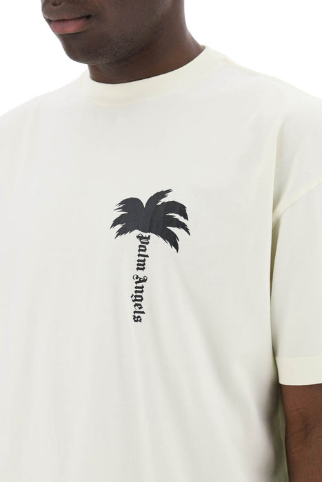 PALM ANGELS palm tree graphic t