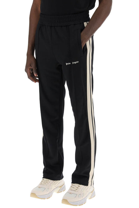 PALM ANGELS contrast band joggers with track in
