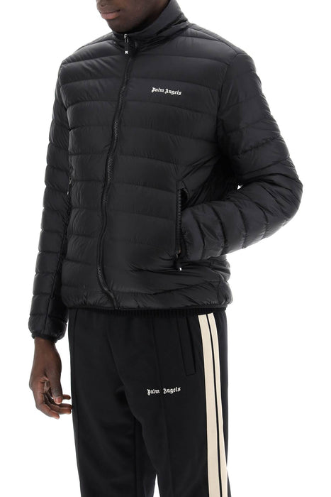 PALM ANGELS lightweight down jacket with embroidered logo