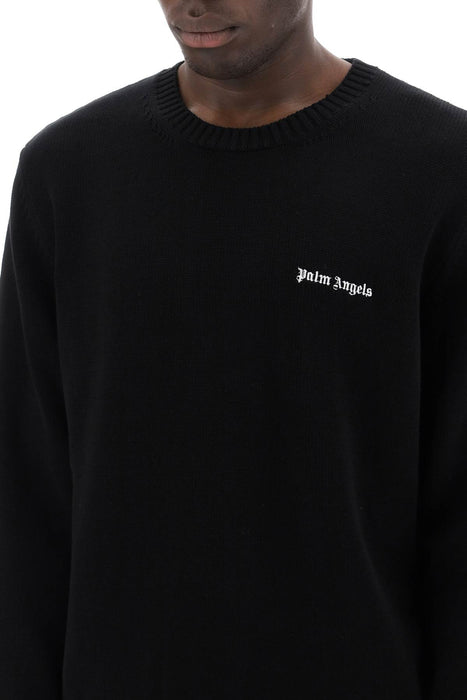 PALM ANGELS embroidered logo pullover