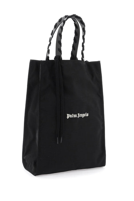 PALM ANGELS embroidered logo tote bag with