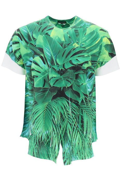 COMME DES GARCONS HOMME PLUS jungle print t-shirt with