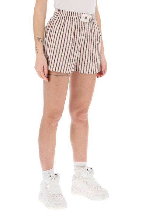 AMIRI striped pajama shorts