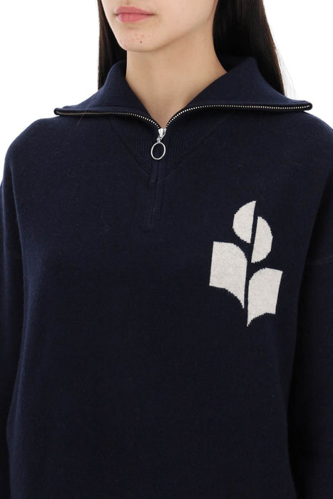 ISABEL MARANT ETOILE azra sweater with jacquard  logo