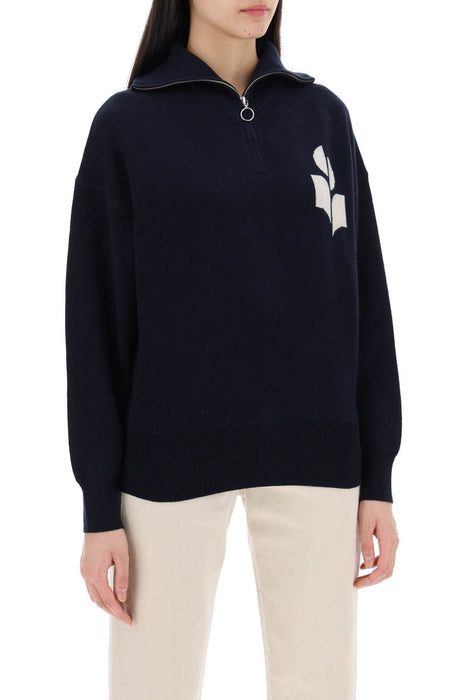 ISABEL MARANT ETOILE azra sweater with jacquard  logo