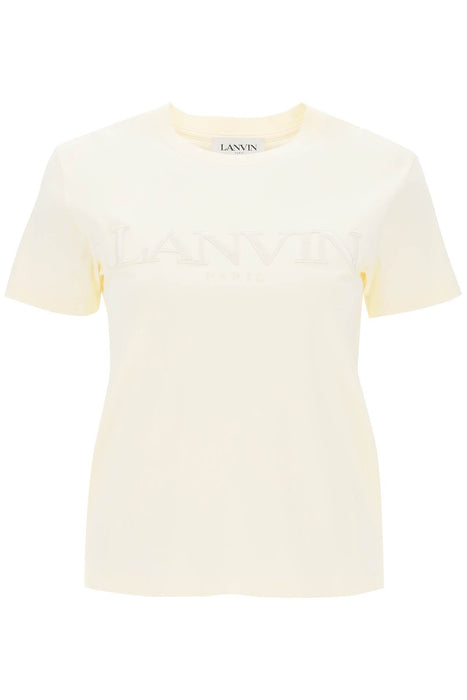 LANVIN logo embroidered t-shirt