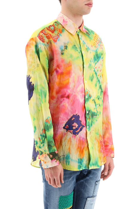 DSQUARED2 multicolor print shirt