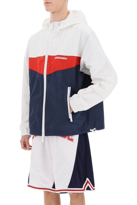 DSQUARED2 color block windbreaker jacket